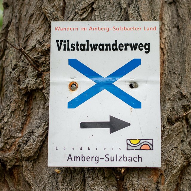 Wanderwegmarkierung Vilstalwanderweg