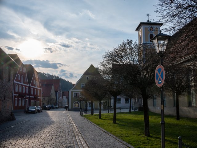 Historischer Ortskern mit Gebäuden